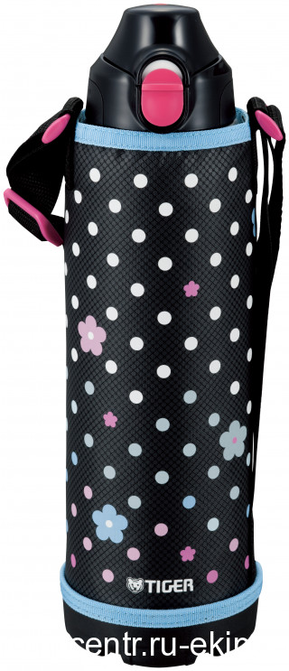 Термос спортивный Tiger MBO-E100 Blue Flower, 1,0 л