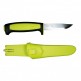 Нож Morakniv Basic углеродистая сталь, пласт. ручка (лайм), 12975 - Нож Morakniv Basic углеродистая сталь, пласт. ручка (лайм), 12975