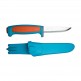 Нож Morakniv Basic углеродистая сталь, пласт. ручка (синий), 13152 - Нож Morakniv Basic углеродистая сталь, пласт. ручка (синий), 13152