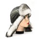 Шапка ушанка женская, Плащёвка Серебро, мех Соболь - catalog_361rv.jpg