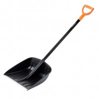 Лопата для снега Fiskars, пластик + дерево, ширина 35 см