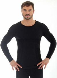 Мужская футболка длин рукав COMFORT WOOL, черный
