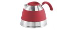 650204 Outwell Складная посуда: нержавейка + силикон Collaps Kettle Red 1,5л - чайник