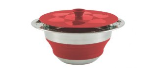650206 OUTWELL кастрюля складная с крышкой Collaps Pot w/lid Red 2,5л