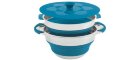 650207 OUTWELL набор посуды Collaps Pot w/colander & lid 4,5л Blue - кастрюля с крышкой + дуршлаг