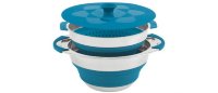 650207 OUTWELL набор посуды Collaps Pot w/colander & lid 4,5л Blue - кастрюля с крышкой + дуршлаг