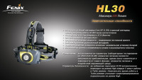 Налобный фонарь Fenix HL30 Cree XP-G (R5), серо-зеленый