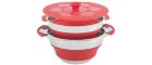 650208 OUTWELL набор посуды Collaps Pot w/colander & lid 4,5л Red - кастрюля с крышкой + дуршлаг