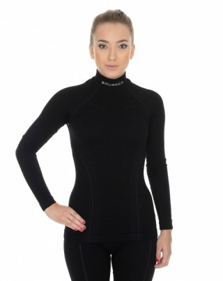 Женская блуза длинный рукав EXTREME WOOL, черный