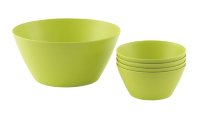 650236 Outwell набор посуды Bamboo Salad Set, 1+4 мисок