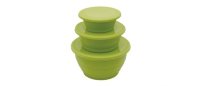 650223 OUTWELL набор складных контейнеров Collaps Bowl Set Green - 3 круглых контейнера