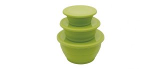 650223 OUTWELL набор складных контейнеров Collaps Bowl Set Green - 3 круглых контейнера