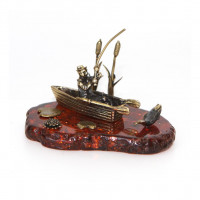 Фигурка "Рыбак в лодке" Фигурка "Рыбак в лодке"