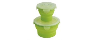 650245 OUTWELL набор складных контейнеров Collaps Food Box Set Blue - 2 круглых контейнера