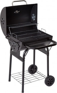 Grill-Master 53 гриль "бочка" стационарный с полкой черный