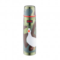 Термос классический Thermos FBB-1000 w/Goose, 1 л (цвет - зеленый защитный)