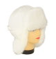 Белая шапка ушанка для девочки мех Кролик белый - Belaja-shapka-ushanka-dlja-devochki-meh-Krolik-belyj.jpg