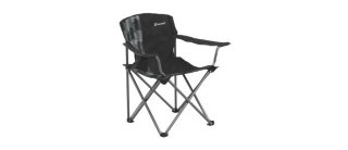 470107 OUTWELL кресло до 125кг Woodland Hills Pepper Black*, 80х55х82см