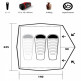 Палатка Trimm COMPACT, песочный 2+1 - Палатка Trimm COMPACT, песочный 2+1