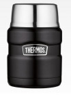 Термос для еды с ложкой Thermos SK 3000 BK Matt Black, 0.47 л