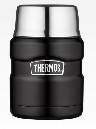 Термос для еды с ложкой Thermos SK 3000 BK Matt Black, 0.47 л