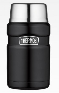 Термос для еды с ложкой Thermos SK 3020 BK Matt Black, 0.71 л