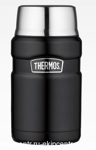 Термос для еды с ложкой Thermos SK 3020 BK Matt Black, 0.71 л