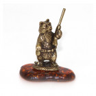 Фигурка "Медведь с ружьем" Фигурка "Медведь с ружьем"