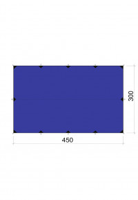 Туристический тент BASK CANOPY SILICONE 3x4,5