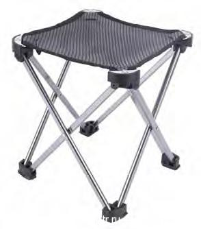 3918 Ultra-light  Alu.Folding Stool табурет скл. алюм (чёрный 20x20x23 см)