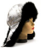 Шапка ушанка женская, Плащёвка Золотой рисунок, мех Бобёр - Shapka_ushanka_jenskaya_plashevka_Zolotoy_risunok_meh_Bober.jpg