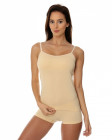Майка женская узкая лямка CAMISOLE, бежевый