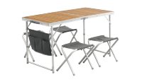 530028 OUTWELL комплект Marilla Picnic Table - стол 60х120х62/70 до 30кг+ 4 скл.табурета до 100кг