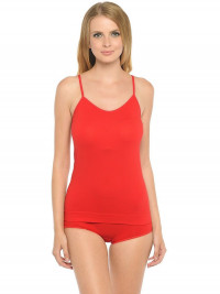 Майка женская узкая лямка CAMISOLE, красный