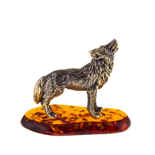 Фигурка "Волк, воющий на луну"