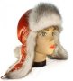 Шапка ушанка женская, Плащёвка Терракот, мех Куница - Shapka ushanka genskay__plashevka_terrakot_meh_Kunica.jpg