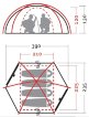 Палатка туристическая &quot;Хан-Тенгри 4&quot; - Палатка туристическая "Хан-Тенгри 4"