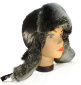 Шапка ушанка женская, Чёрная плащёвка, мех Рекс - Shapka ushanka genskay_Chernaya_plashevka_meh_Reks.jpg