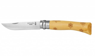 Нож складной Opinel №7 VRI Nature-Snow (снежинки)
