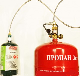 Переходник для заправки пропановых баллонов Coleman, epi-gas или MAPP