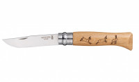Нож складной Opinel №8 VRI Animalia Chamois (серна)
