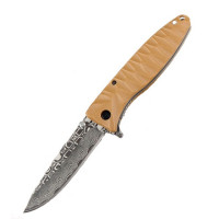 Нож Ganzo G620 желтый (травление)