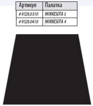 Дно под тамбур палатки MINNESOTA 3 LUXE