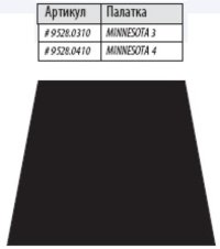Дно под тамбур палатки MINNESOTA 4 LUXE