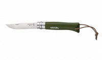 Нож складной Opinel Trekking №8 VRI Colored Tradition Khaki с темляком