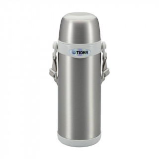 Термос классический Tiger MBI-A080 Clear Stainless White, 0.8 л (цвет - серебристый с белым)