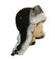 Шапка ушанка женская,плащёвка Стёганка цветок, мех Соболь - Shapka_ushanka_jenskaya_staganka_rombik_meh_Sobolelq.jpg
